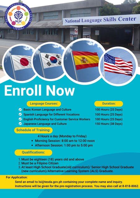 How to Enroll in a Free TESDA Language Course .